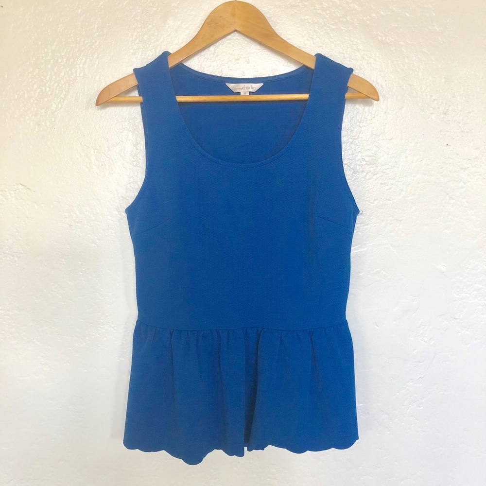 Royal Blue Charming Charlie Peplum Tank Top